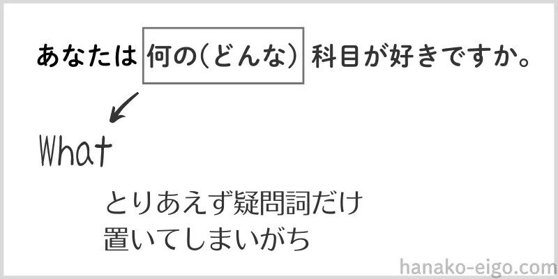 誤った文の例１